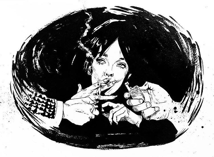 Marie Laforêt in Claude Chabrol's film BLUE PANTHER